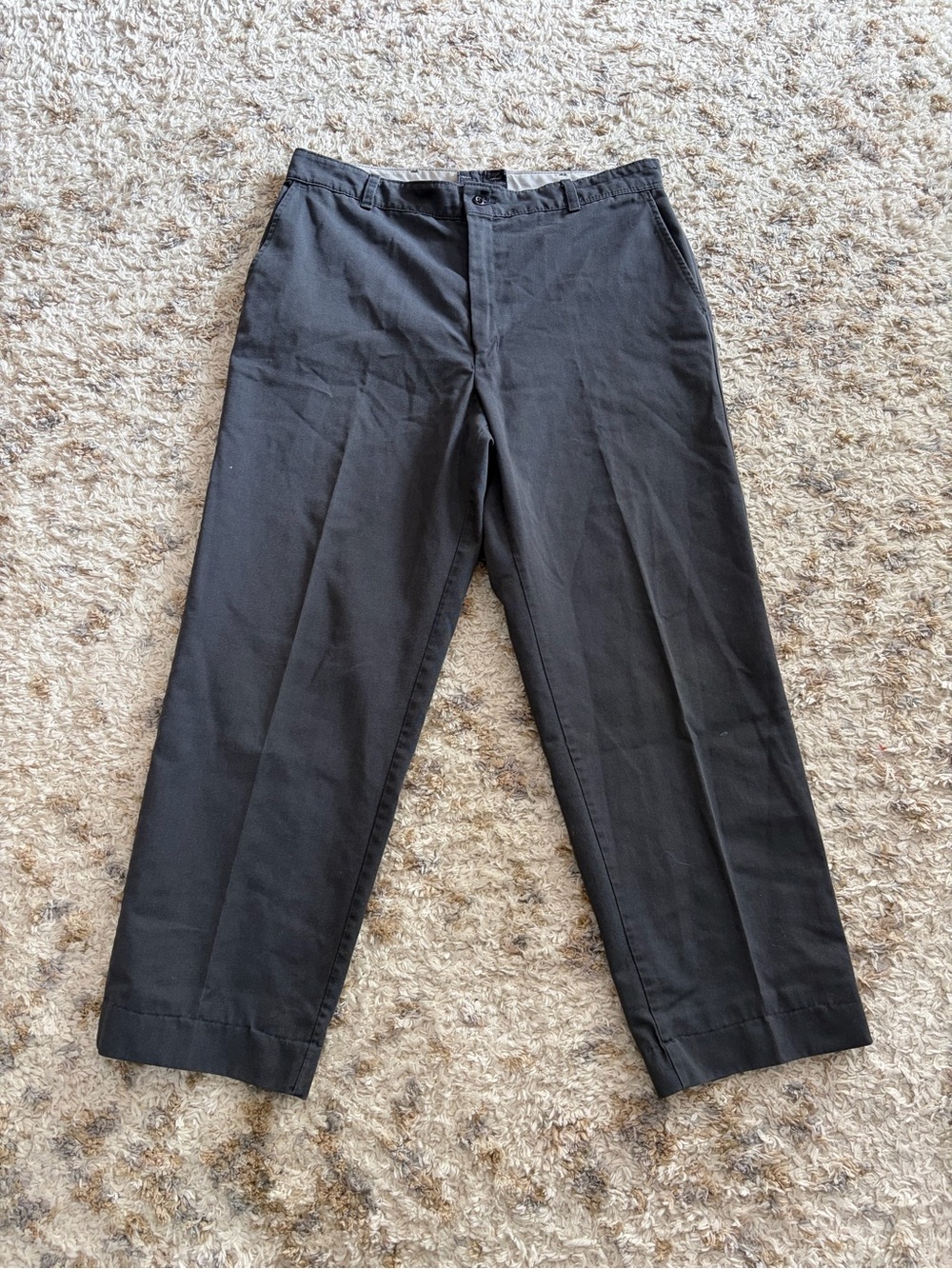 Red Kap Men's Classic Dark Gray Straight-Leg Pants